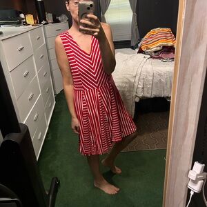 Target Red and White Striped Mini Dress